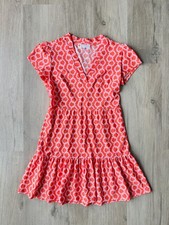 aw JUDE CONNALLY Ginger Dress Orange Stretch Mini XSMALL