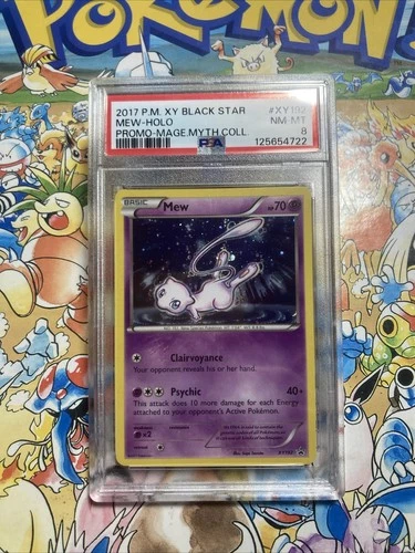 2017 Pokemon XY Mew Holo XY192 Black Star Promo PSA 8 NM-MT