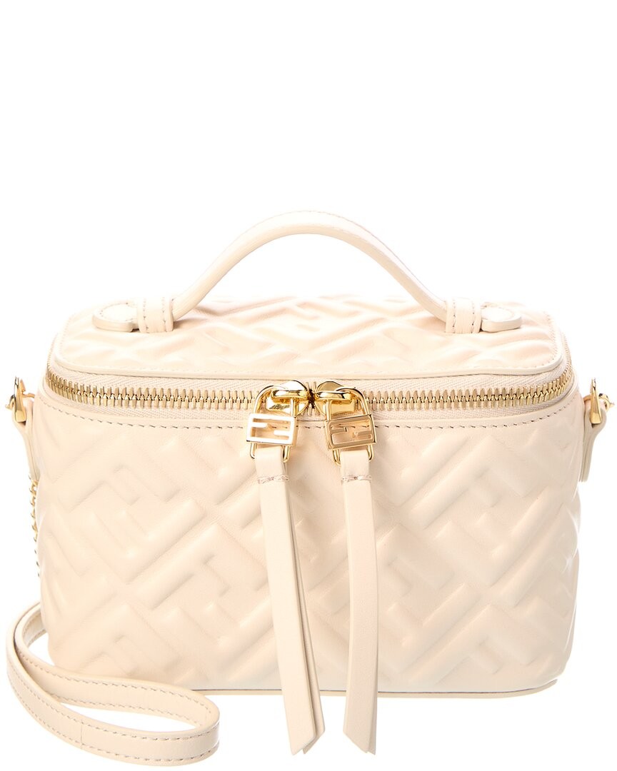 Fendi Ff Leather Vanity Case Women's