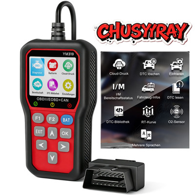 CHUSYYRAY OBD2 DiagnosegerÃ¤t Auto Scanner Check Engine Fehler AuslesegerÃ¤t