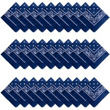 30PCS Bandanas Unisex Paisley Bandanas Bulk Multi-Purpose Headband Cowboy Hea...