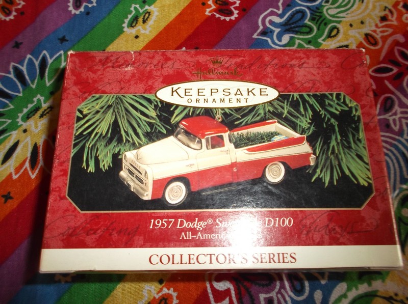 Hallmark Keepsake Ornament-All American Trucks #5-1957 Dodge Sweptside-1999