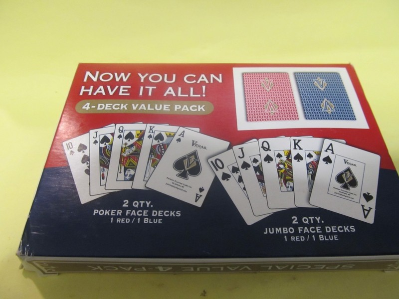 2-NOS STANDARD PLAYING CARDS BRAND VEGAS GLADWIN MICHIGAN