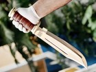 18"Large Handmade Forged Crocodile Dundee Knife,D2 Steel Blade with Horn HK-19-A — photo 2