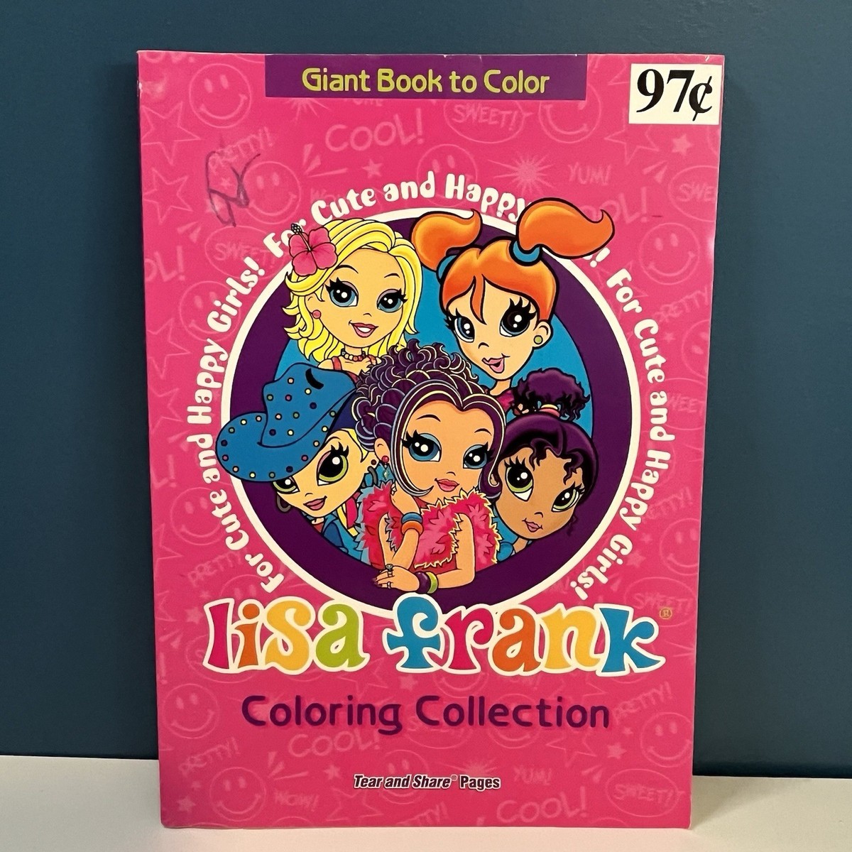 Vintage Lisa Frank Giant Book To Color Coloring Book Collection