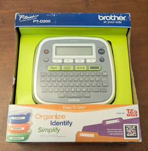 BROTHER P-Touch PT-D200G Desktop Label Maker pour la maison & Nouveau bureau en boîte