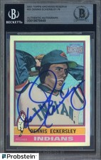 Dennis Eckersley HOF Signed 2001 Topps Archives Reserve #23 Indians BGS BAS AUTO