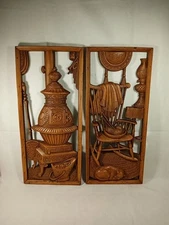 Vintage Burwood Products Co Wall Decor Pre-owned (Set Of 2) 16"