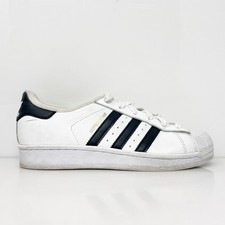 Adidas Boys Superstar C77154 White Casual Shoes Sneakers Size 5