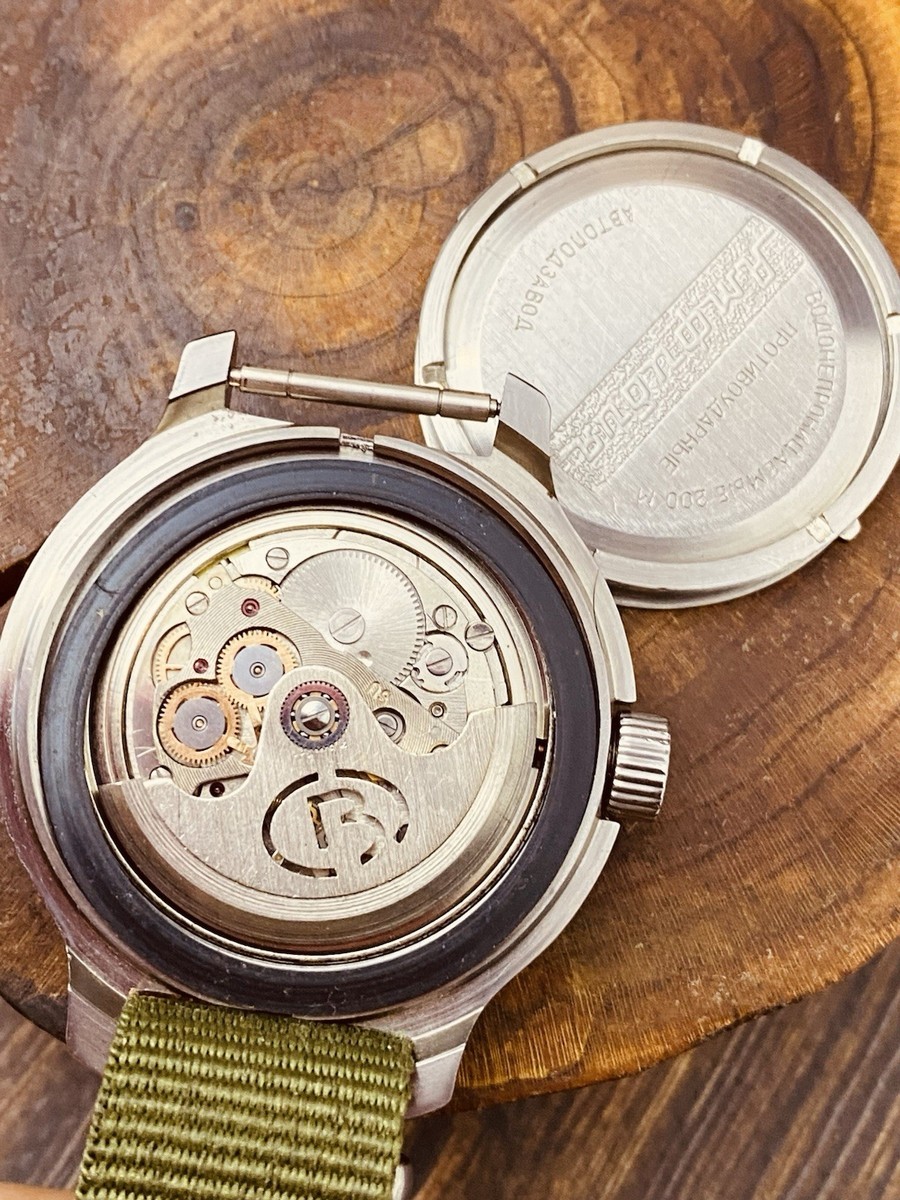 Rare Watch Vostok Titanium 2416Б Amphibian 21 Jewels Soviet USSR