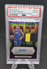 2023-24 Panini Select Keyonte George Rookie Jersey Auto Purple /99 RPA PSA 10 💎