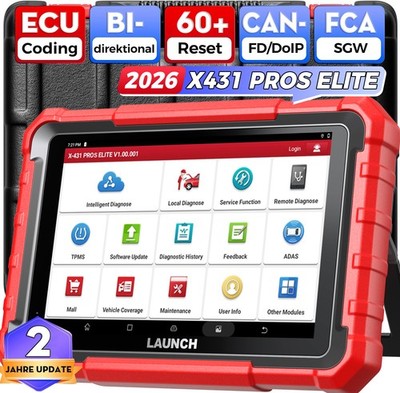 2026 LAUNCH X431 Pro Elite V PRO 5 OBD2 Diagnosegerät ALLE SYSTEM ECU Codierung