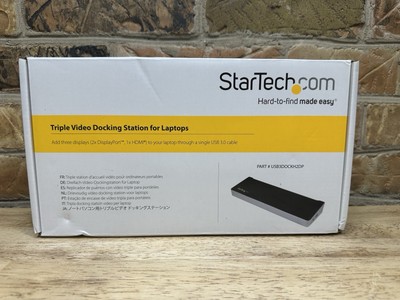 StarTech USB3DOCKH2DP Triple-Monitor USB 3.0 Docking Station NO AC