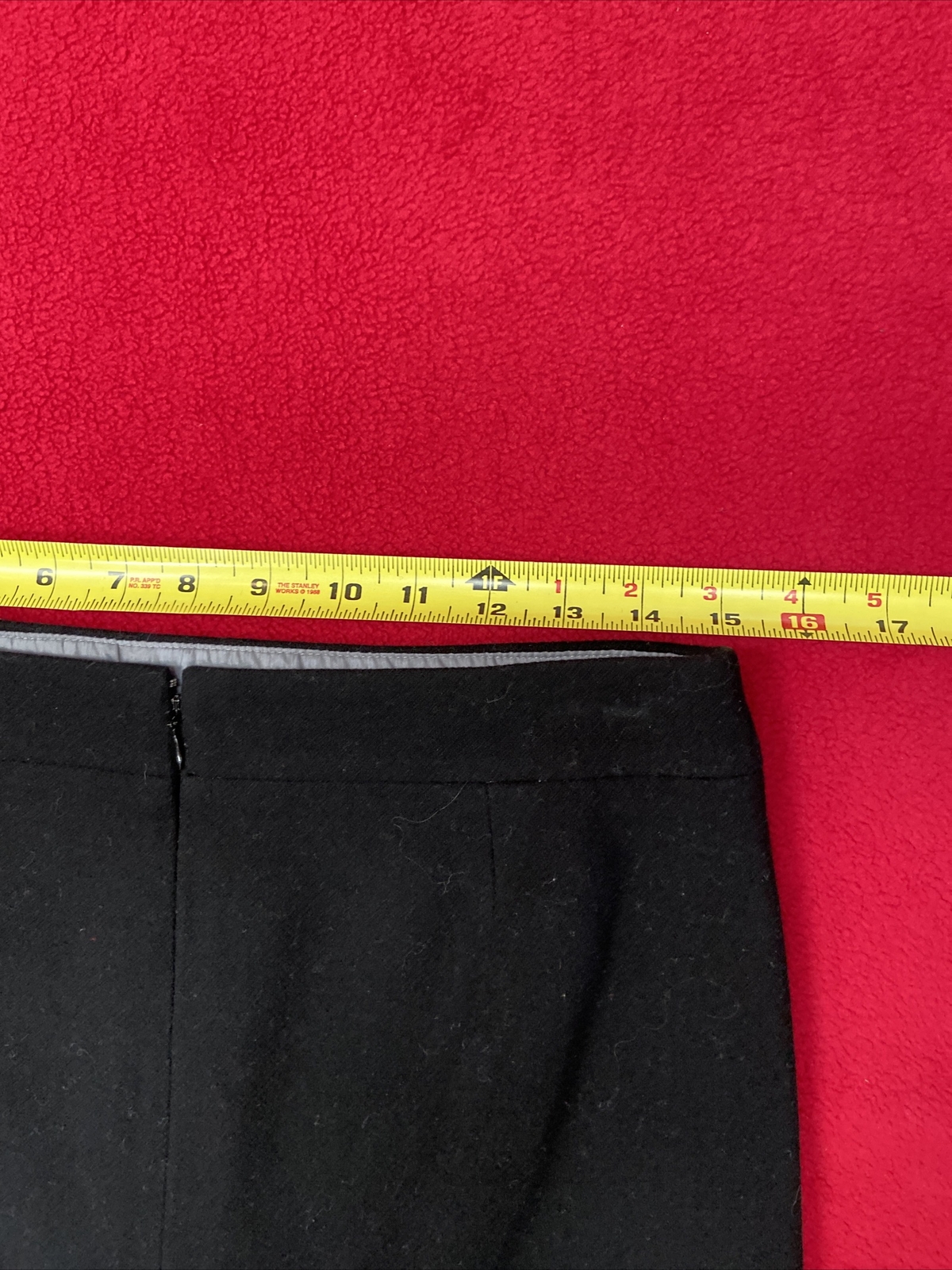 BLACK BASIC Jcrew Black Wool knee length Pencil S… - image 7