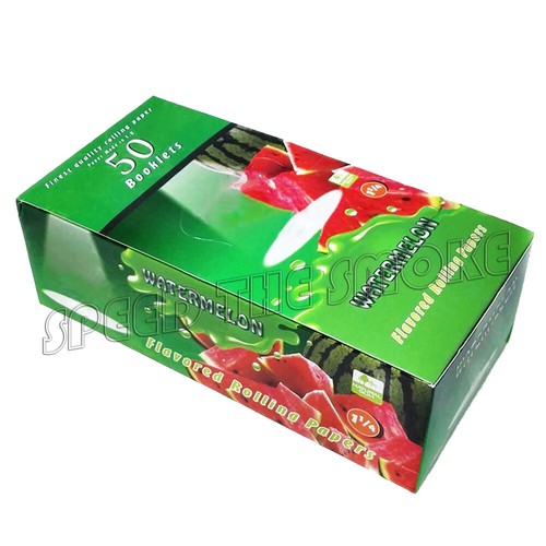 10 Packs 78*44MM WATERMELON Fruit Flavored Cigarette Rolling Paper 500