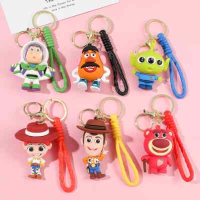 Toy Story Keychain Cute Three Eyes Alien Keyring Pendant Kawaii Disney Bag  UK