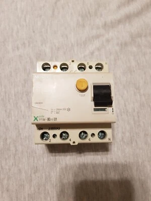Moeller XPole PFIM 80/4/0,1A Typ AC Serial nr. 235593 FI Schutzschalter (RCD) - Bild 1 von 3