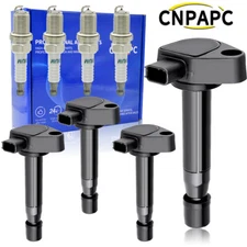4X Spark Plug Ignition Coil Set UF242 for Honda Odyssey Accord Acura TL CL 3.0L