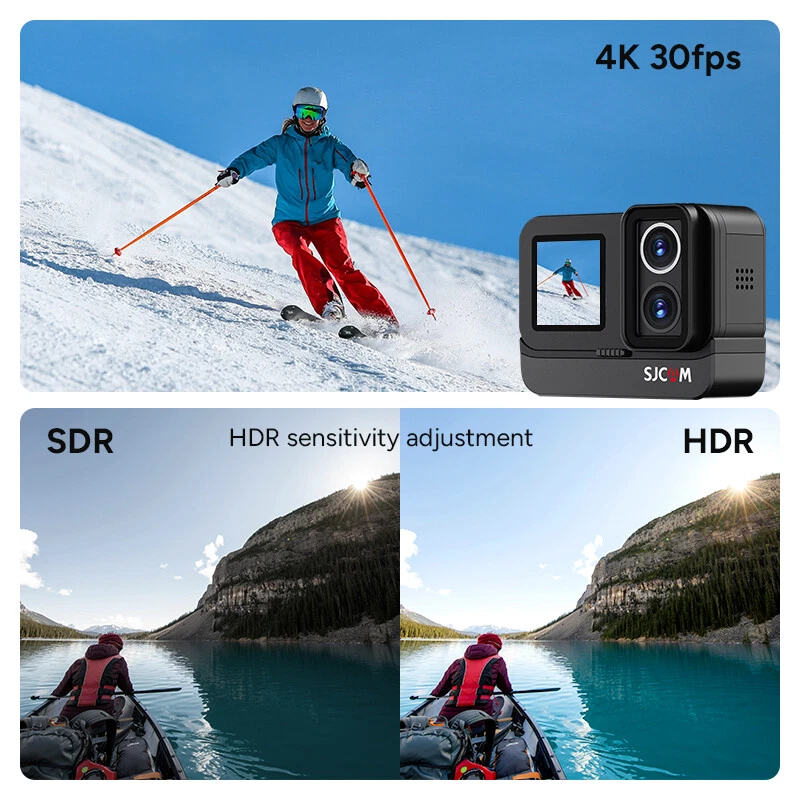 SJCAM SJ20 Dual Lens 4K Action Camera Night Vision 20MP Sport Camera Waterproof - Image 4 of 4