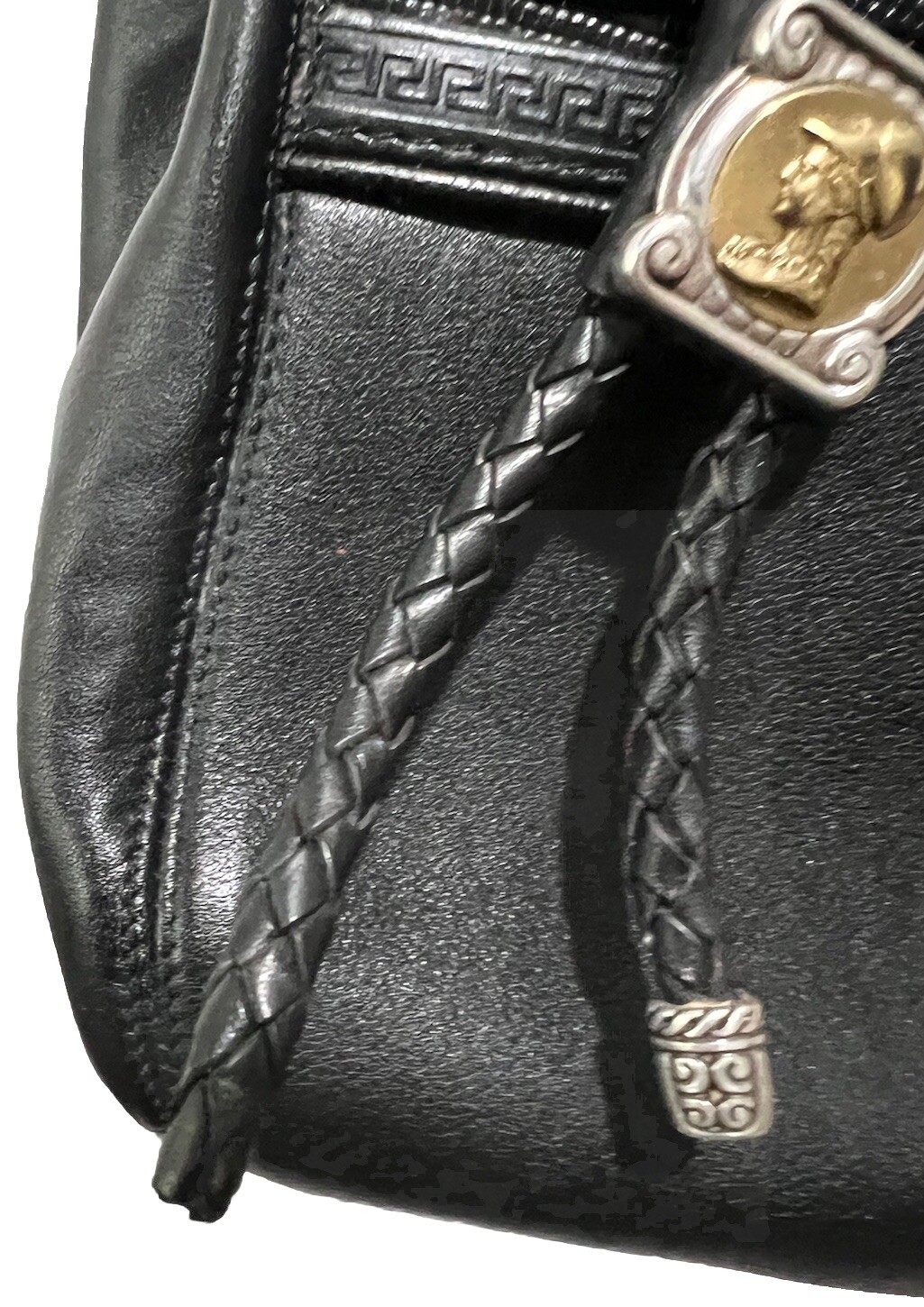 BRIGHTON ONE WORLD Unique MG DrawString Bucket MG… - image 4