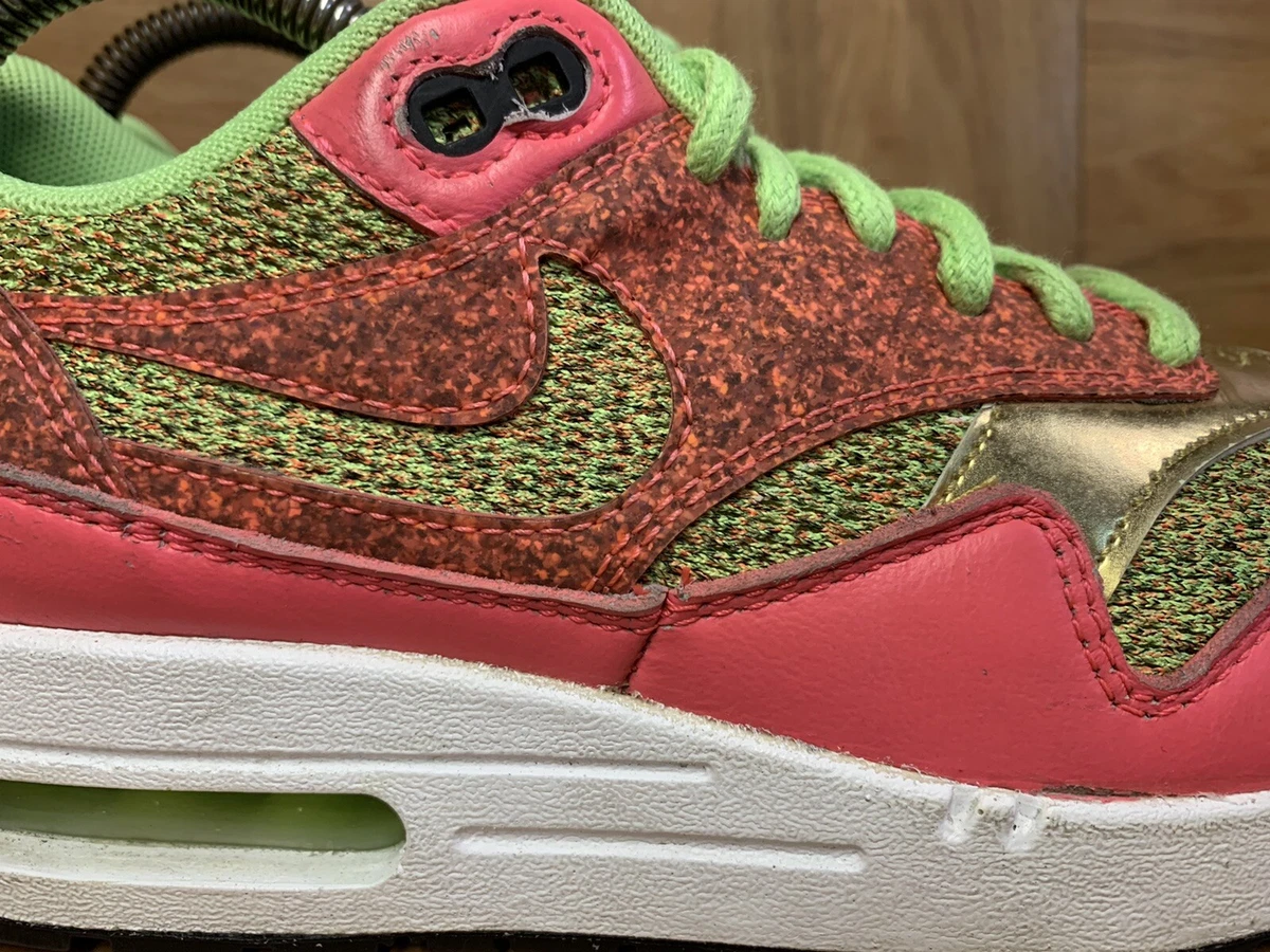 RARE Nike Air Max 1 SE vert fant me flash rose taille 8 Chaussures femme 8811
