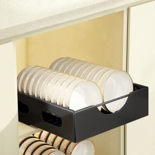 Pull Out Cabinet Organizer SlideOut Drawer Storage Shelf Kitchen Dish Plate Rack