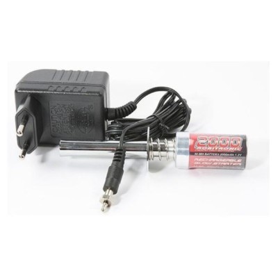 Robitronic Glühkerzenstarter 2000mAh mit Ladegerät #RB1018