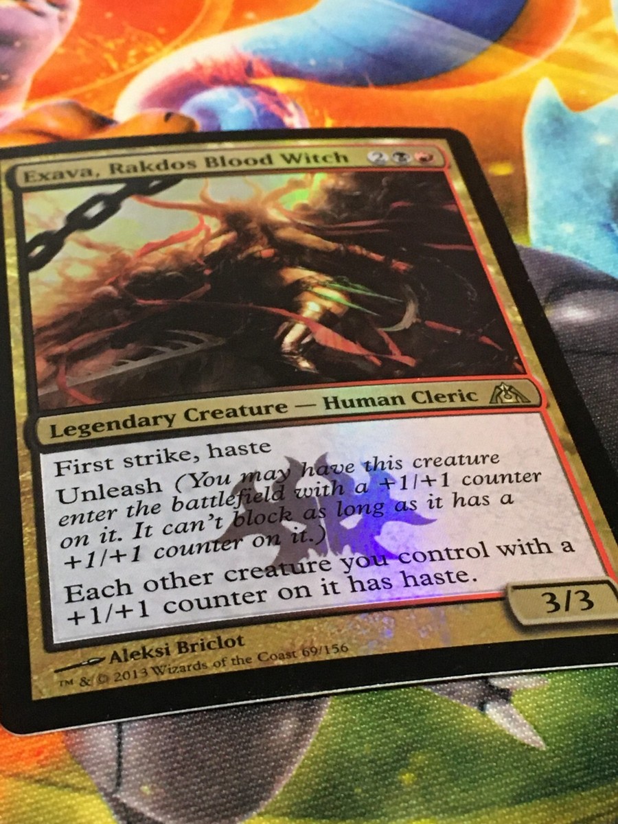 C6728 MTG MAGIC DRAGON'S MAZE EXAVA, RAKDOS BLOOD WITCH #69 FOIL