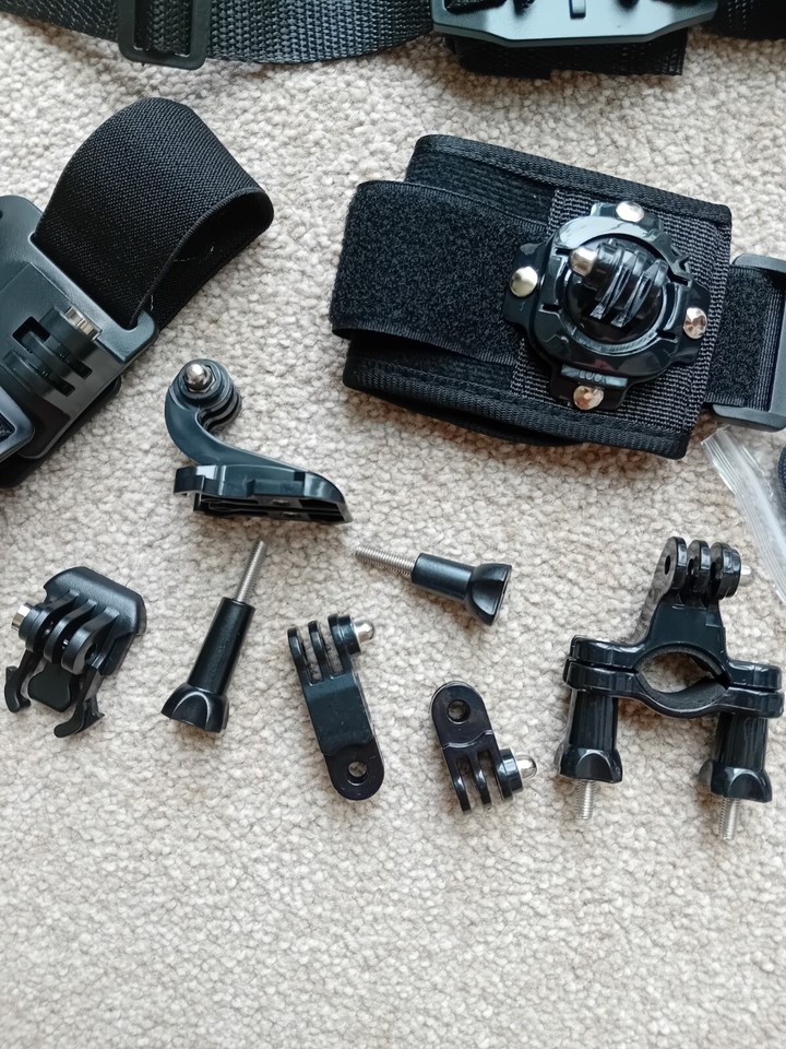 Akaso Action Camera Accessory Bundle For Bikes, Biking. Compatible With