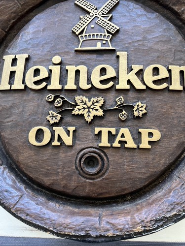 Heineken On Tap - Beer Keg Sign - 17-18" Light Easy Hang - Picture 5 of 14