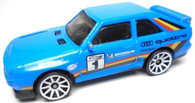 2022 HOT WHEELS '84 AUDI SPORT QUATTRO 1 BLUE 1:64 DIECAST 2 5/8'' RALLY RACE CAR