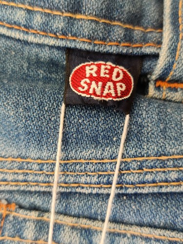 Vintage Heavy Duty Men's Western Style Red Snap Jeans - Picture 8 of 11