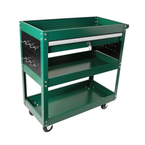 3 Tier Rolling Tool Cart w/ Wheels Service Utility Storage Organizer - Picture 8 of 38