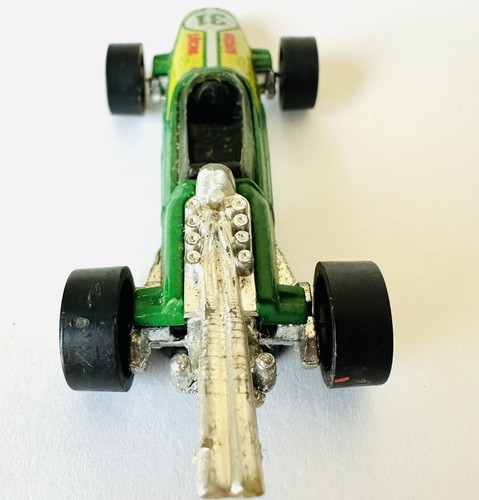 Hot Wheels Redline 1974 Rash 1 #31 Light Green w Yellow Tampos Grand Prix - Picture 4 of 6