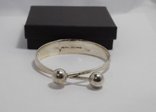 HANS HANSEN DENMARK STERLING SILVER BALL BRACELET