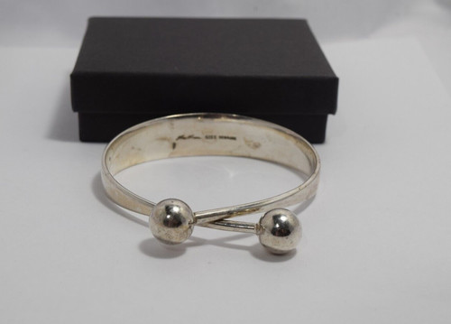 HANS HANSEN DENMARK STERLING SILVER BALL BRACELET