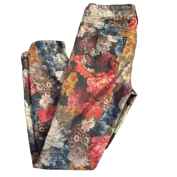 Cotton Blend Multi-Color Vintage Jeans for Women