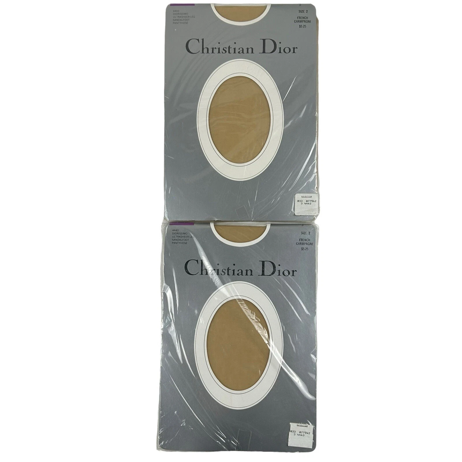 Pantalon Christian Dior Ultrasheer Diorissimo taille 2 pieds de sandale champagne français