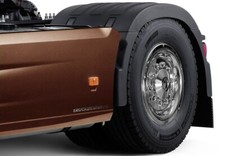 22.5" Polished Stainless Rear Wheel Trims For Truck Bus Coach Trim Cover X2