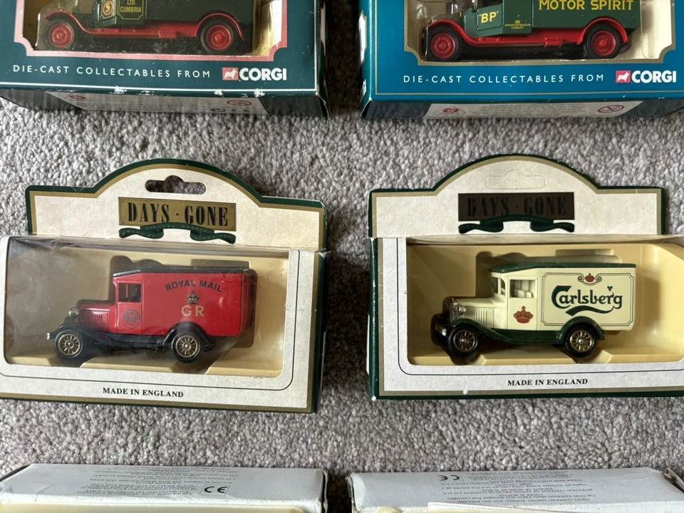 Lot of 9 x Corgi Days Gone Lledo Model Vans Advertising Boxed Cadbury BP Dulux - Image 4 of 4