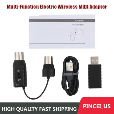 MIDI System Multi-Function Electric Wireless MIDI Adapter Support Bluetooth pe66