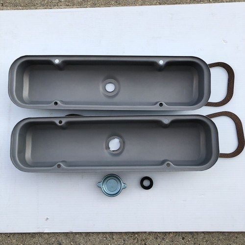 6772 GTO FIREBIRD VALVE COVERS Reproduction Blue NEW Pr. 6781 Pontiac