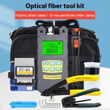 Fiber Optic Tool Kit -70 10dBm 10mw Optical Power Meter Visual Fault Locator