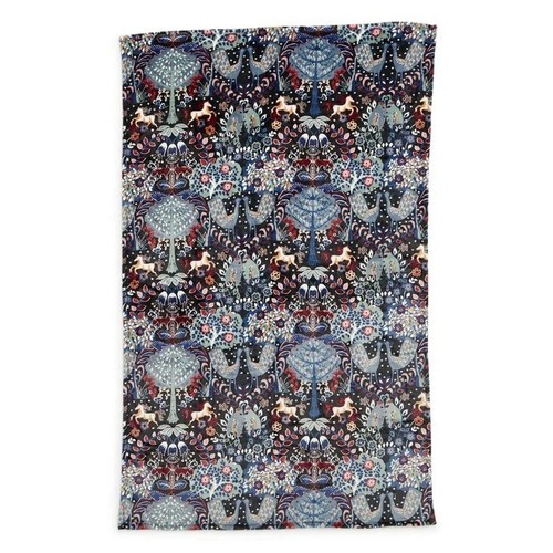 Vera Bradley Plush Throw Blanket Fleece Enchantment 50x80 Peacock Unicorn Print - Picture 2 of 5