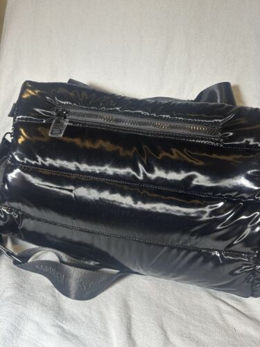 NUEVO Steve Madden Puffer Bandolera Bolso de Mano Satinado Negro Flory DT623935 - Imagen 3 de 3