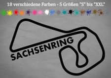 Sachsenring Aufkleber Layout Silhouette Rennstrecke GP Moto Oberlungwitz S-XXL
