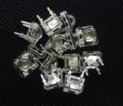 100 Stück 5 mm 4 Pin Piranha LED rot superhell LED Licht NEU 