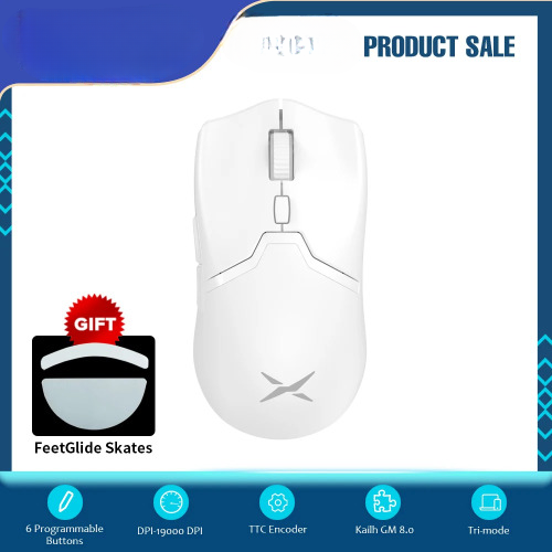 Wireless Rechargeable Gaming Mouse with Programmable Ergonomic Type-C Design