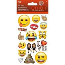 ST4077 Emoji Standard Stickers 4 Sheets-
