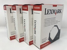 Lot of 4 Lexmark 11A3540 Printer Ribbon 2300 2400 Series Re-inking Ribbon NEW